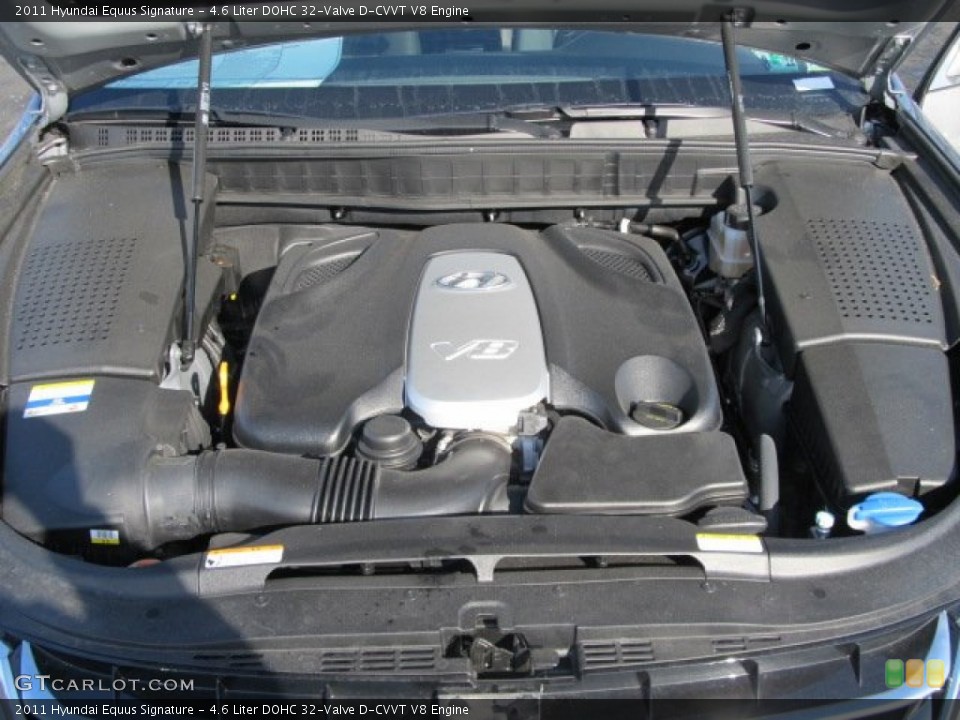 4.6 Liter DOHC 32-Valve D-CVVT V8 Engine for the 2011 Hyundai Equus #59727201