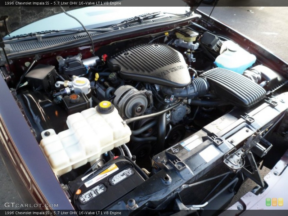 5.7 Liter OHV 16-Valve LT1 V8 Engine for the 1996 Chevrolet Impala #59740190