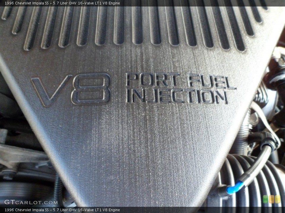 5.7 Liter OHV 16-Valve LT1 V8 Engine for the 1996 Chevrolet Impala #59740217