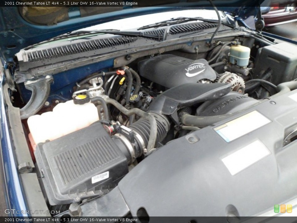 5.3 Liter OHV 16-Valve Vortec V8 Engine for the 2001 Chevrolet Tahoe #59740757 | GTCarLot.com 2001 Chevrolet Tahoe Engine 5.3 L V8