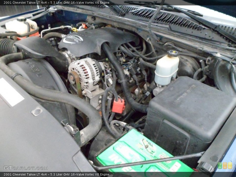 5.3 Liter OHV 16-Valve Vortec V8 Engine for the 2001 Chevrolet Tahoe #59740775 | GTCarLot.com 2001 Chevrolet Tahoe Engine 5.3 L V8