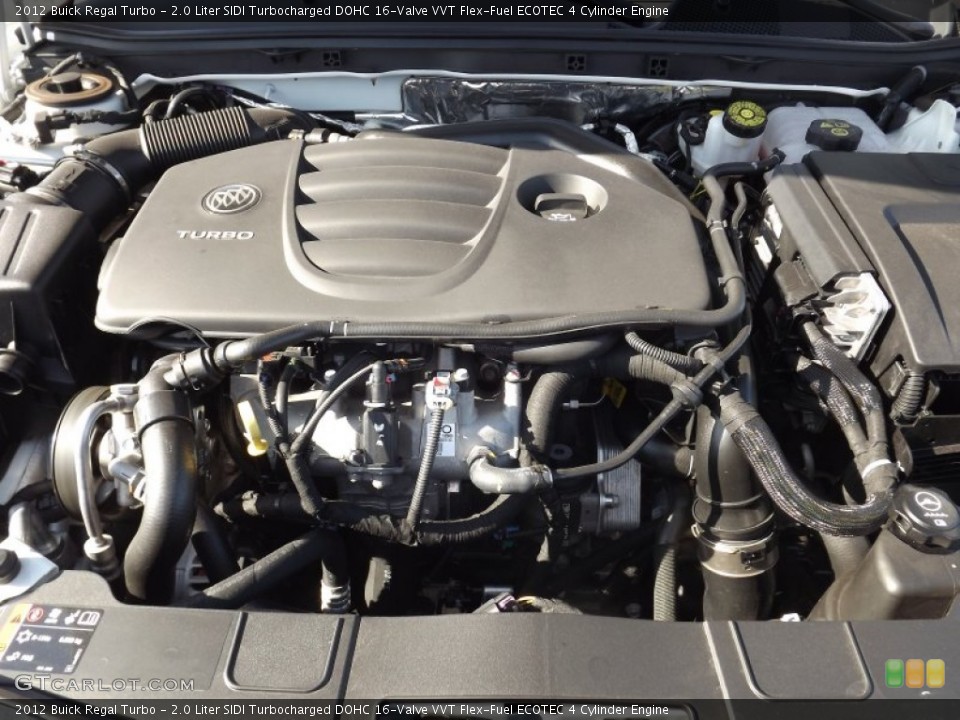 2.0 Liter SIDI Turbocharged DOHC 16-Valve VVT Flex-Fuel ECOTEC 4 Cylinder Engine for the 2012 Buick Regal #59753562