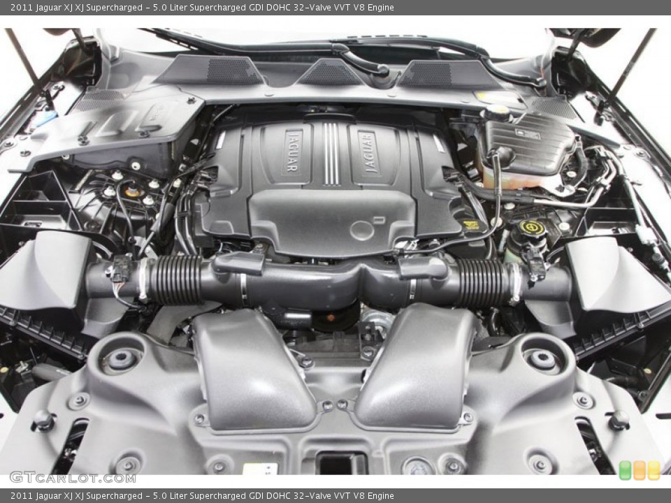 5.0 Liter Supercharged GDI DOHC 32-Valve VVT V8 Engine for the 2011 Jaguar XJ #59767472