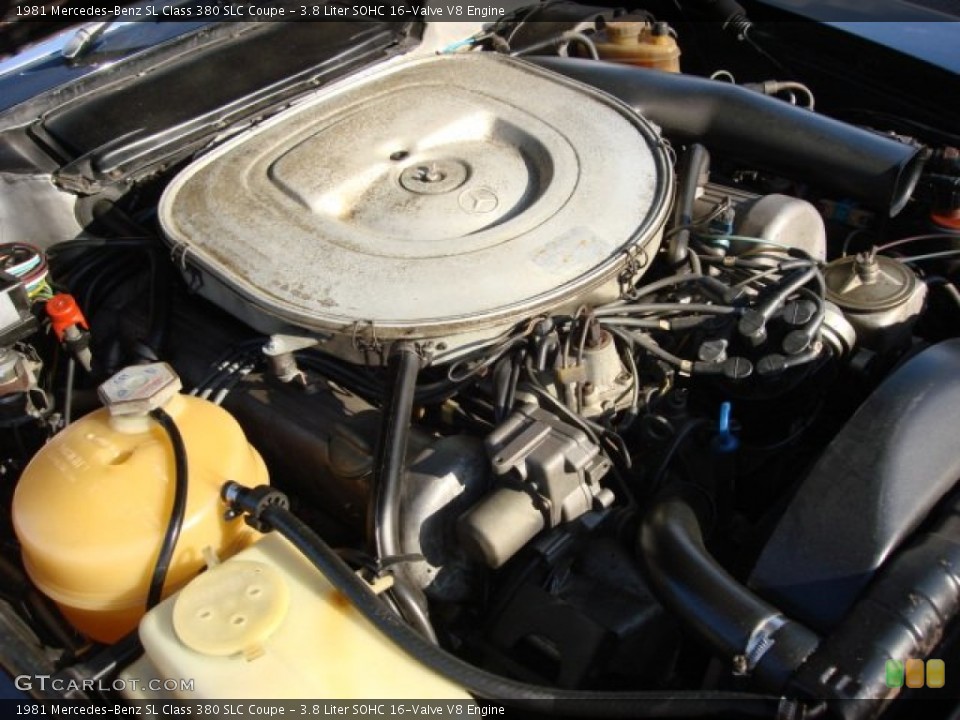 3.8 Liter SOHC 16-Valve V8 Engine for the 1981 Mercedes-Benz SL Class #59769917