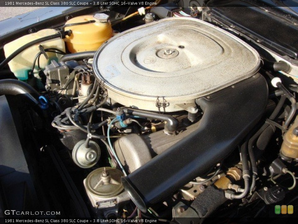 3.8 Liter SOHC 16-Valve V8 Engine for the 1981 Mercedes-Benz SL Class #59769926
