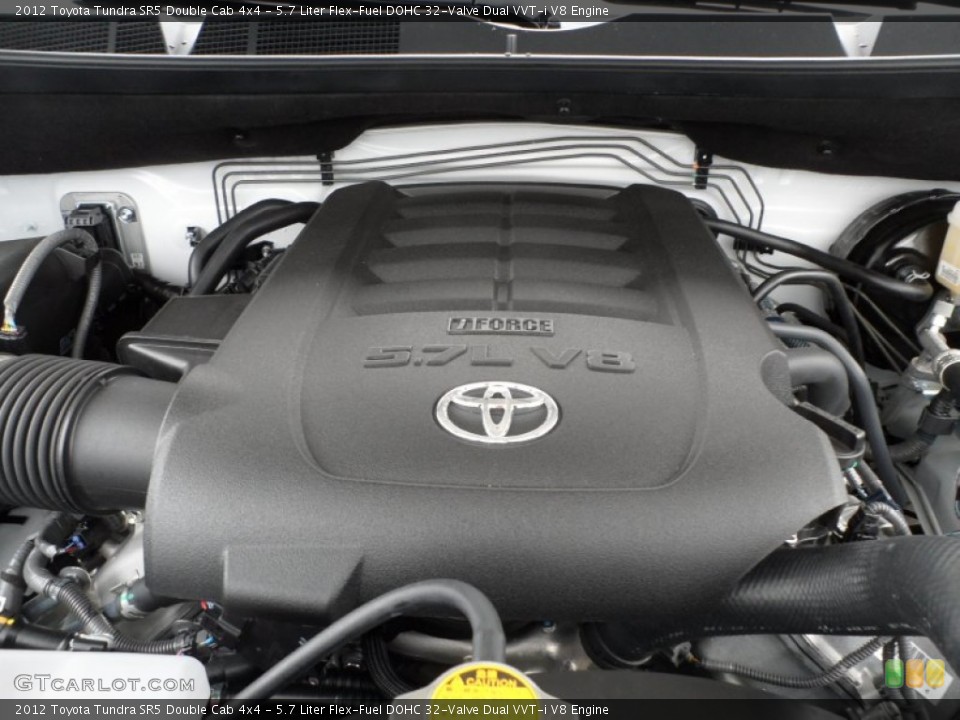 5.7 Liter Flex-Fuel DOHC 32-Valve Dual VVT-i V8 Engine for the 2012 Toyota Tundra #59771384