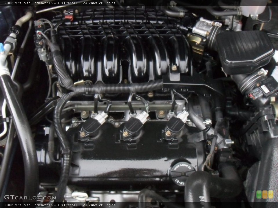 3.8 Liter SOHC 24 Valve V6 2006 Mitsubishi Endeavor Engine