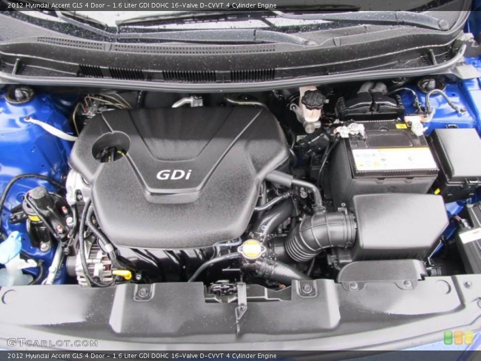 1.6 Liter GDI DOHC 16-Valve D-CVVT 4 Cylinder Engine for the 2012 Hyundai Accent #59790818