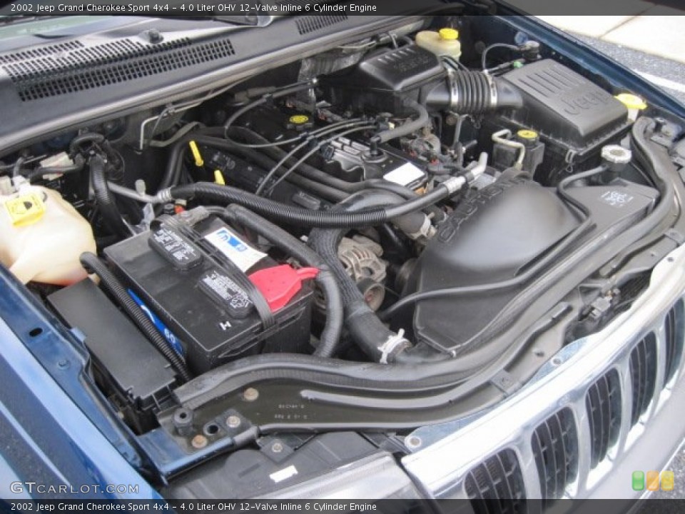 4.0 Liter OHV 12-Valve Inline 6 Cylinder Engine for the 2002 Jeep Grand Cherokee #59794055