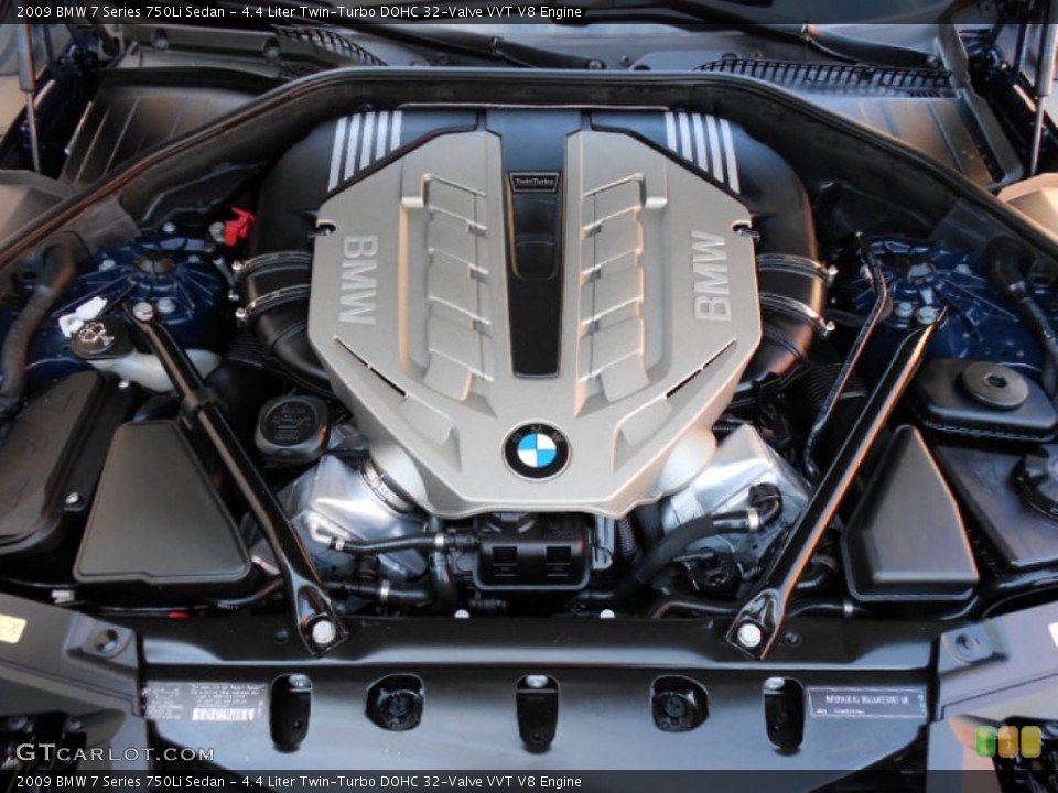 4.4 Liter Twin-Turbo DOHC 32-Valve VVT V8 Engine for the 2009 BMW 7 Series #59808462