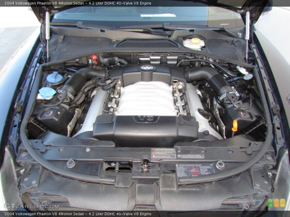 4.2 Liter DOHC 40-Valve V8 2004 Volkswagen Phaeton Engine