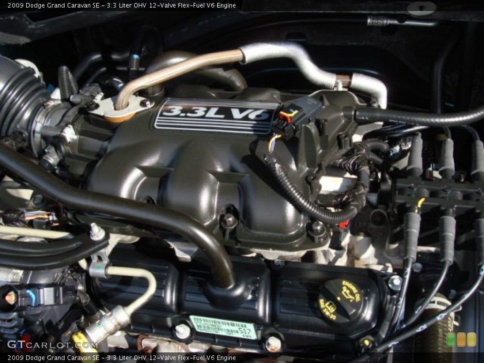 3.3 Liter OHV 12-Valve Flex-Fuel V6 Engine for the 2009 Dodge Grand Caravan #59819177