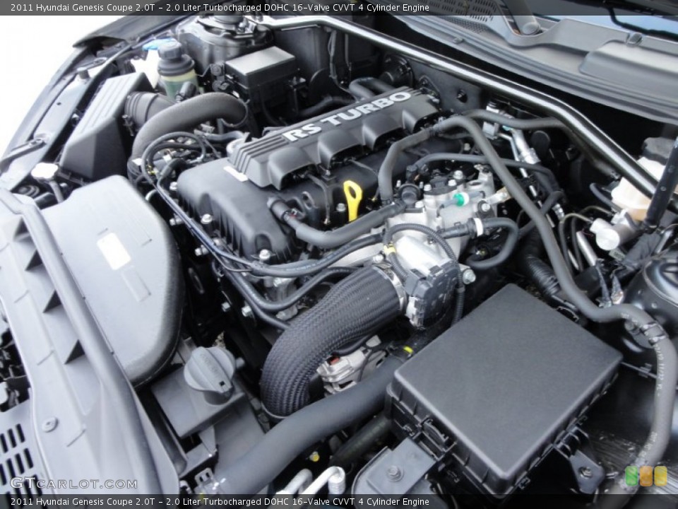 2.0 Liter Turbocharged DOHC 16-Valve CVVT 4 Cylinder Engine for the 2011 Hyundai Genesis Coupe #59834559