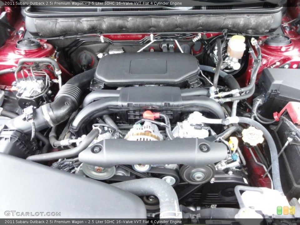 2.5 Liter SOHC 16-Valve VVT Flat 4 Cylinder Engine for the 2011 Subaru Outback #59834985