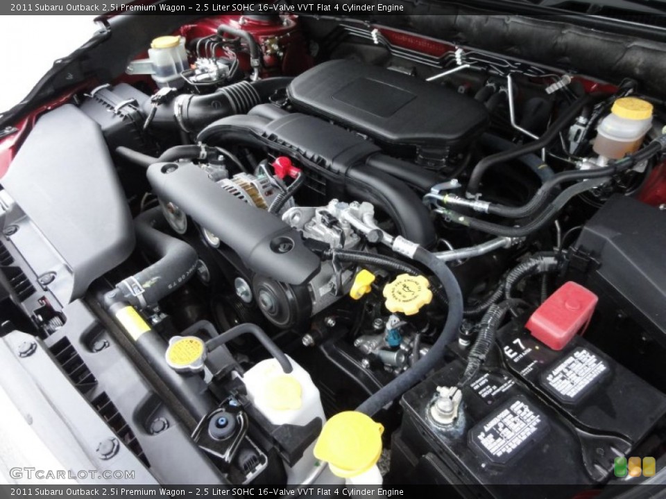 2.5 Liter SOHC 16-Valve VVT Flat 4 Cylinder Engine for the 2011 Subaru Outback #59834994