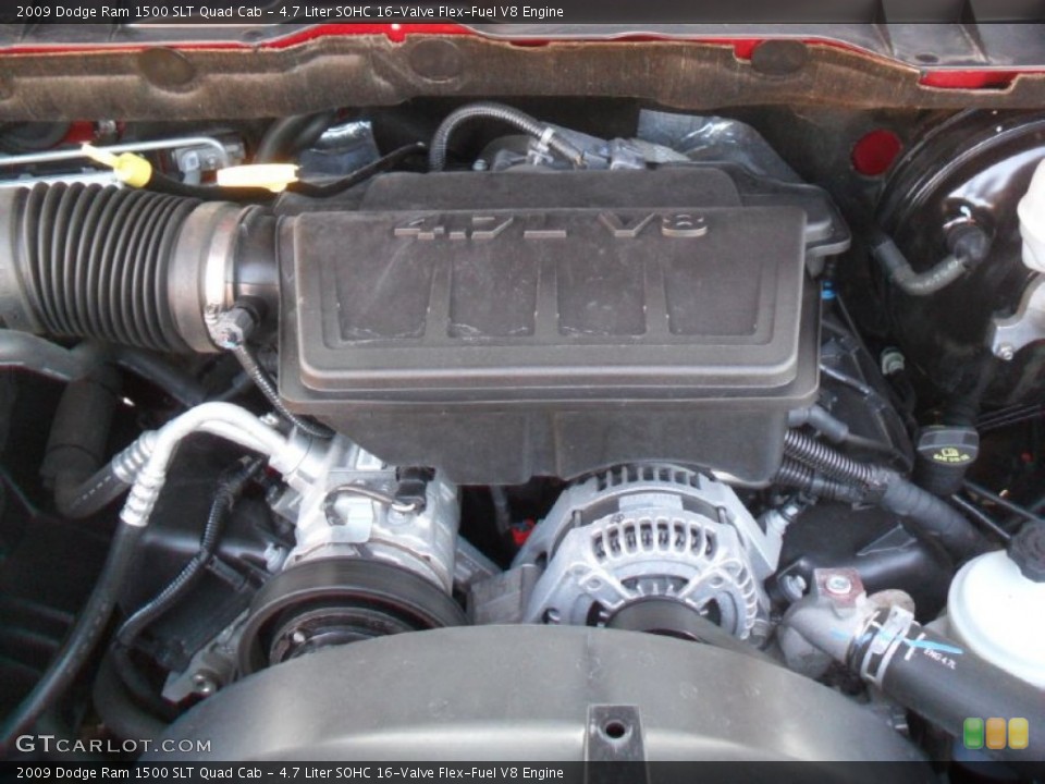 4.7 Liter SOHC 16-Valve Flex-Fuel V8 Engine for the 2009 Dodge Ram 1500 #59848198