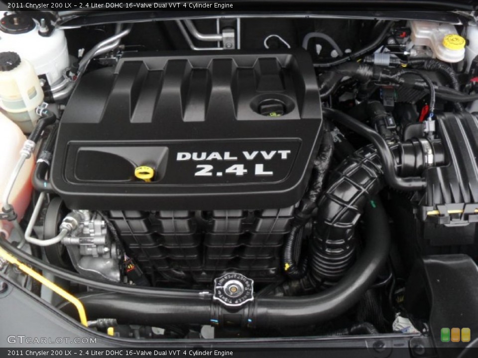 2.4 Liter DOHC 16-Valve Dual VVT 4 Cylinder 2011 Chrysler 200 Engine