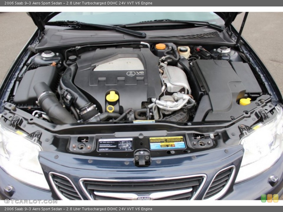 2.8 Liter Turbocharged DOHC 24V VVT V6 Engine for the 2006 Saab 9-3 #59864814
