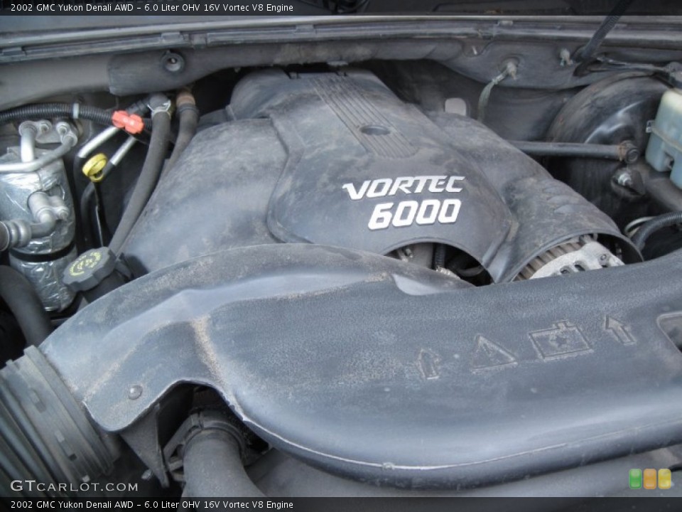 6.0 Liter OHV 16V Vortec V8 2002 GMC Yukon Engine