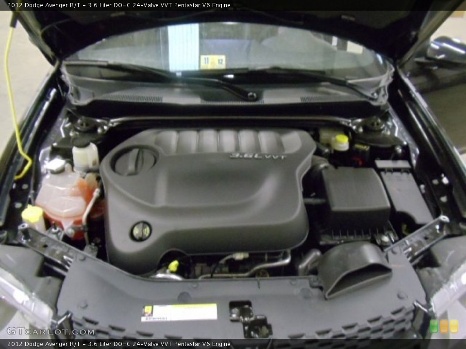 3.6 Liter DOHC 24-Valve VVT Pentastar V6 2012 Dodge Avenger Engine