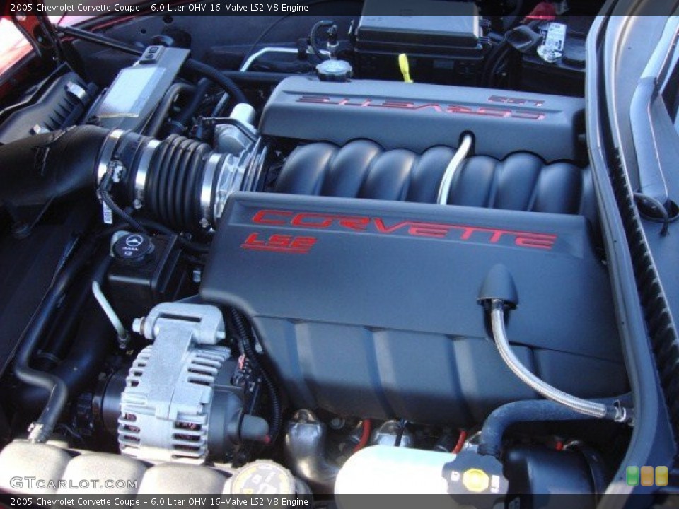 6.0 Liter OHV 16-Valve LS2 V8 Engine for the 2005 Chevrolet Corvette #59914562