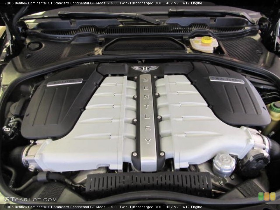 6.0L Twin-Turbocharged DOHC 48V VVT W12 Engine for the 2006 Bentley Continental GT #59919755