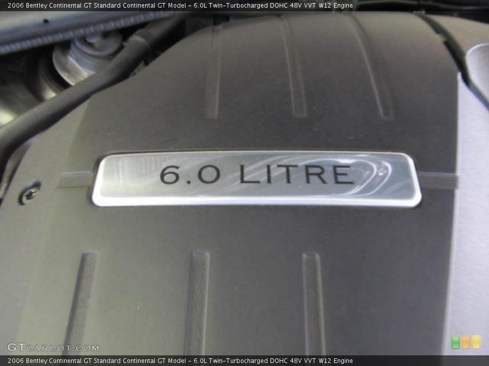 6.0L Twin-Turbocharged DOHC 48V VVT W12 Engine for the 2006 Bentley Continental GT #59919764