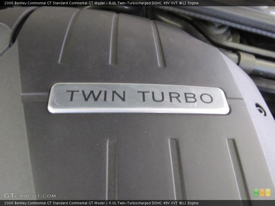 6.0L Twin-Turbocharged DOHC 48V VVT W12 Engine for the 2006 Bentley Continental GT #59919770