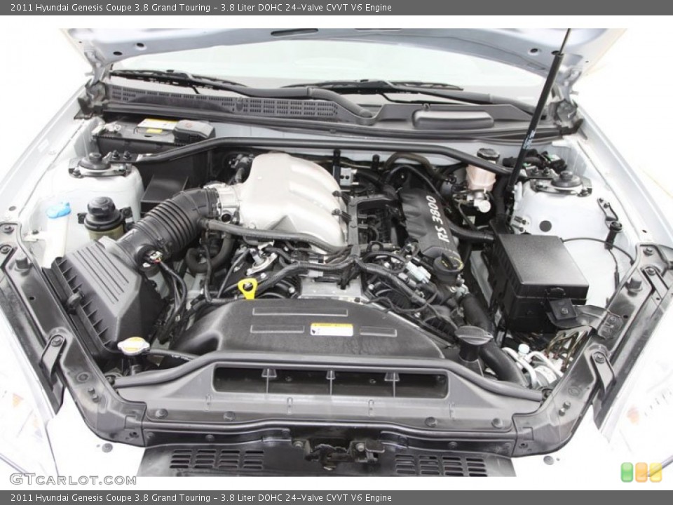 3.8 Liter DOHC 24-Valve CVVT V6 Engine for the 2011 Hyundai Genesis Coupe #59933846