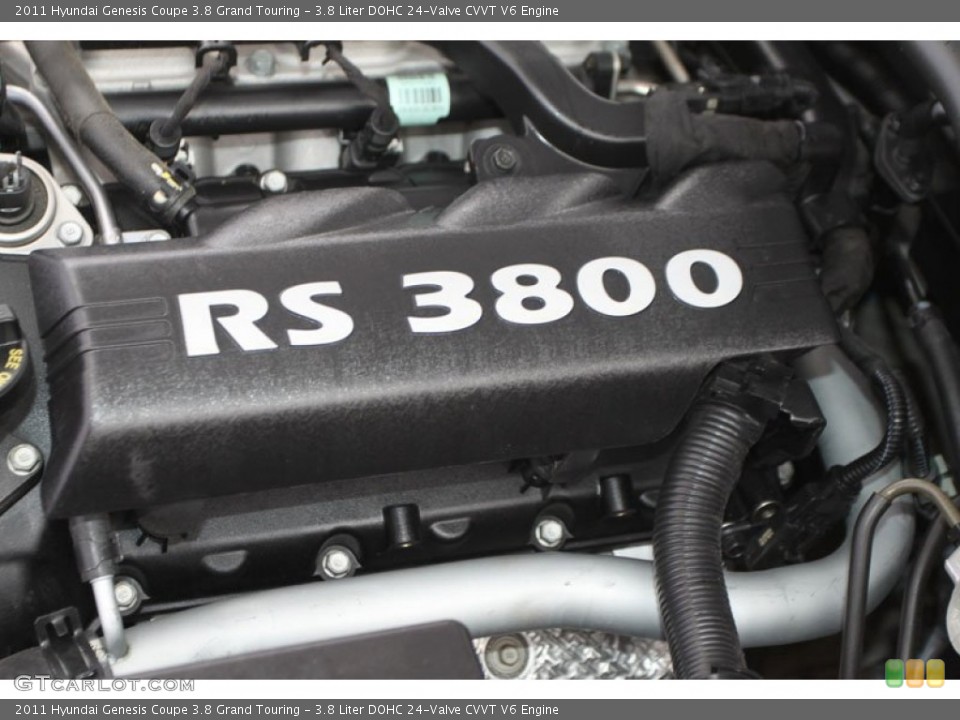 3.8 Liter DOHC 24-Valve CVVT V6 Engine for the 2011 Hyundai Genesis Coupe #59933855