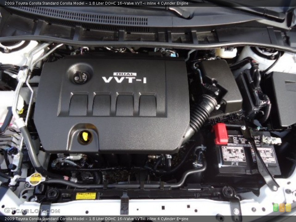 1.8 Liter DOHC 16-Valve VVT-i Inline 4 Cylinder Engine for the 2009 Toyota Corolla #59940727