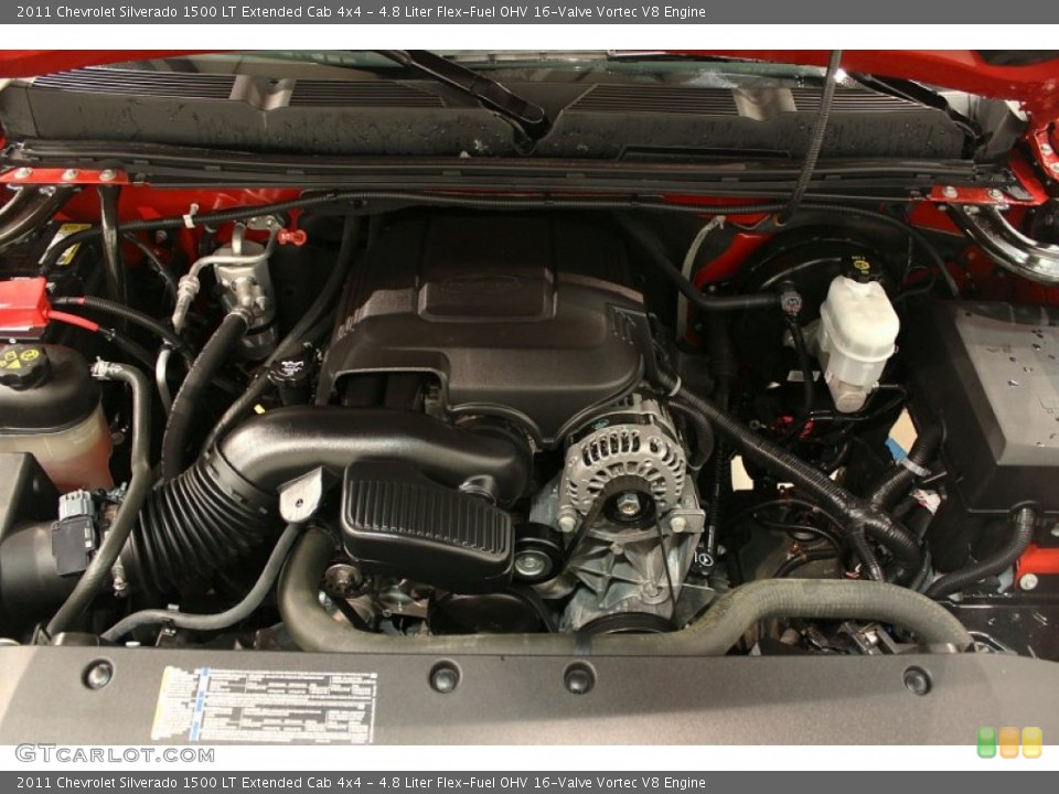 4.8 Liter Flex-Fuel OHV 16-Valve Vortec V8 Engine for the 2011 Chevrolet Silverado 1500 #59960836
