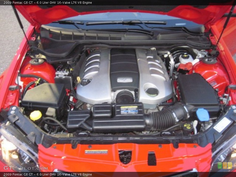6.0 Liter OHV 16-Valve L76 V8 Engine for the 2009 Pontiac G8 #59973661