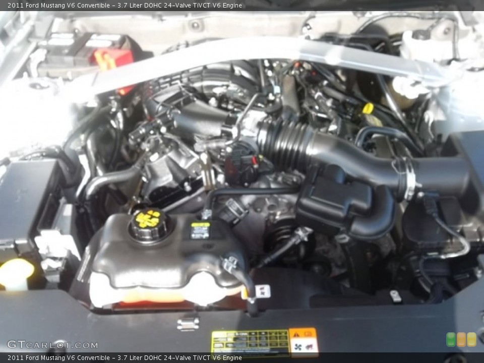 3.7 Liter DOHC 24-Valve TiVCT V6 Engine for the 2011 Ford Mustang #59987088