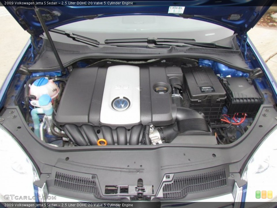2.5 Liter DOHC 20 Valve 5 Cylinder Engine for the 2009 Volkswagen Jetta #60008102