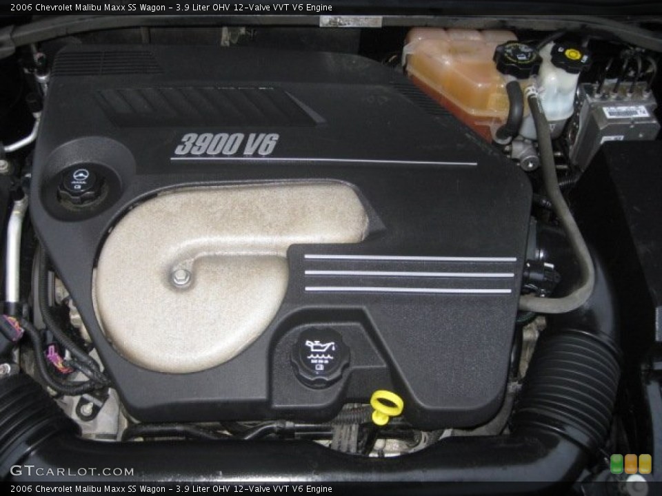 3.9 Liter OHV 12-Valve VVT V6 2006 Chevrolet Malibu Engine