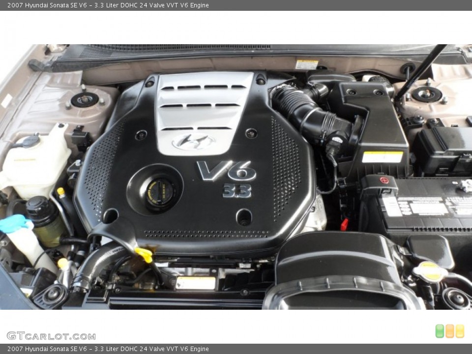 3.3 Liter DOHC 24 Valve VVT V6 Engine for the 2007 Hyundai Sonata #60033959