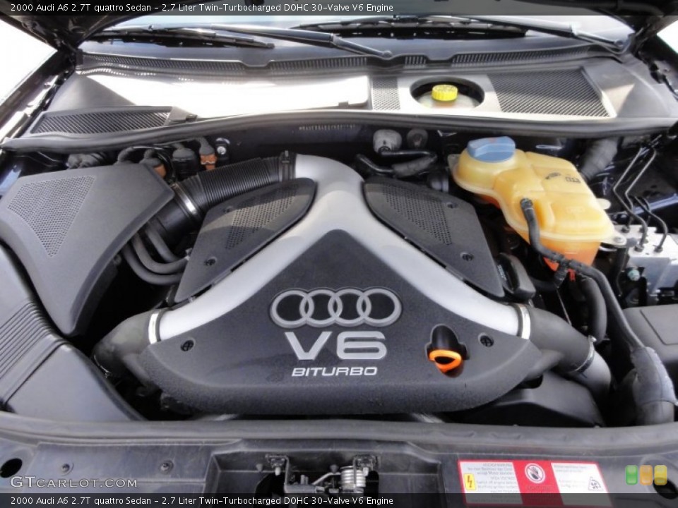2.7 Liter Twin-Turbocharged DOHC 30-Valve V6 Engine for the 2000 Audi A6 #60073086