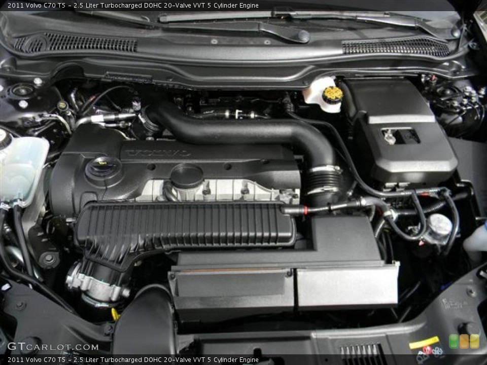 2.5 Liter Turbocharged DOHC 20-Valve VVT 5 Cylinder Engine for the 2011 Volvo C70 #60084378