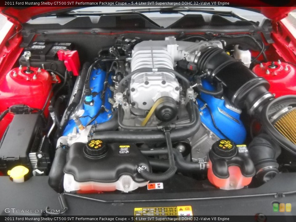 5.4 Liter SVT Supercharged DOHC 32-Valve V8 Engine for the 2011 Ford Mustang #60104058