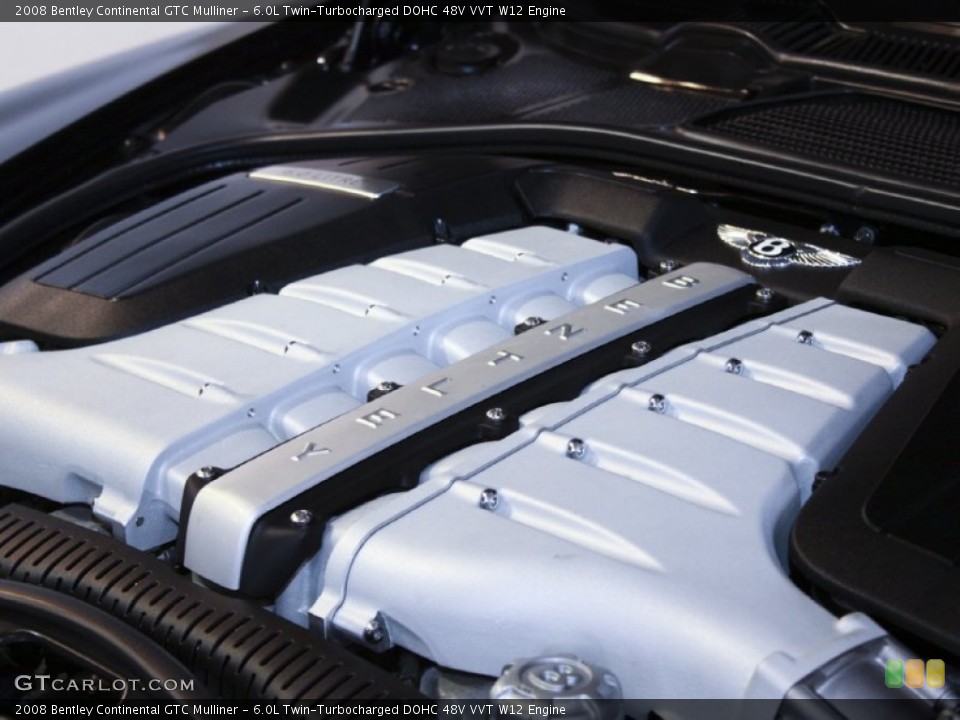 6.0L Twin-Turbocharged DOHC 48V VVT W12 Engine for the 2008 Bentley Continental GTC #60122442