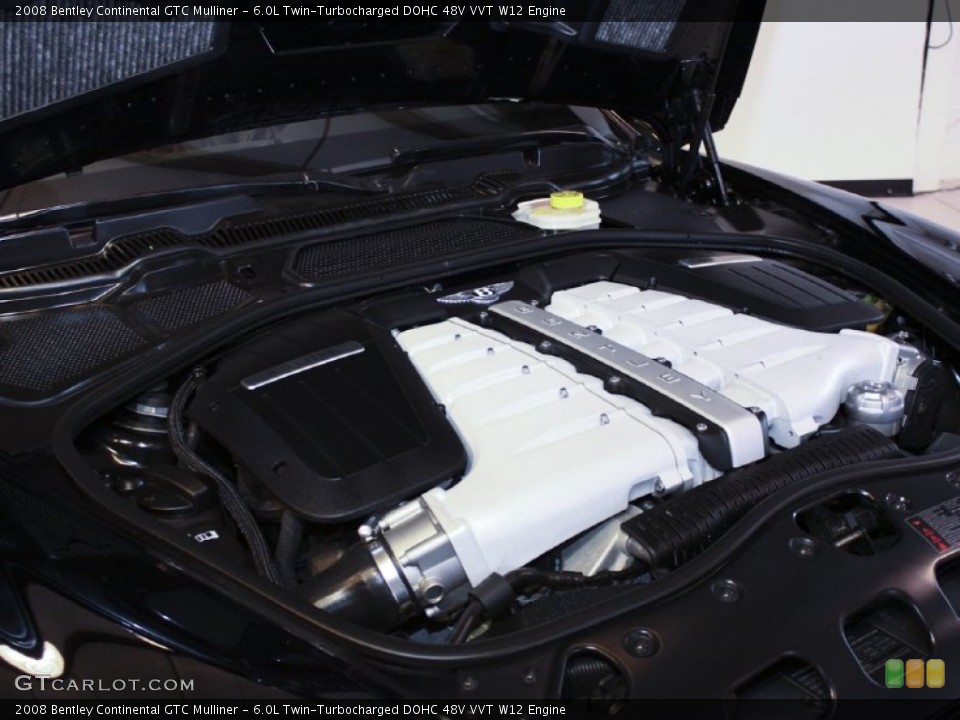 6.0L Twin-Turbocharged DOHC 48V VVT W12 Engine for the 2008 Bentley Continental GTC #60122451