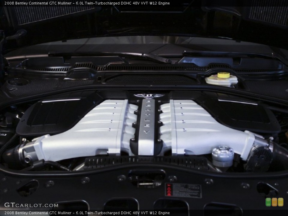 6.0L Twin-Turbocharged DOHC 48V VVT W12 Engine for the 2008 Bentley Continental GTC #60122460