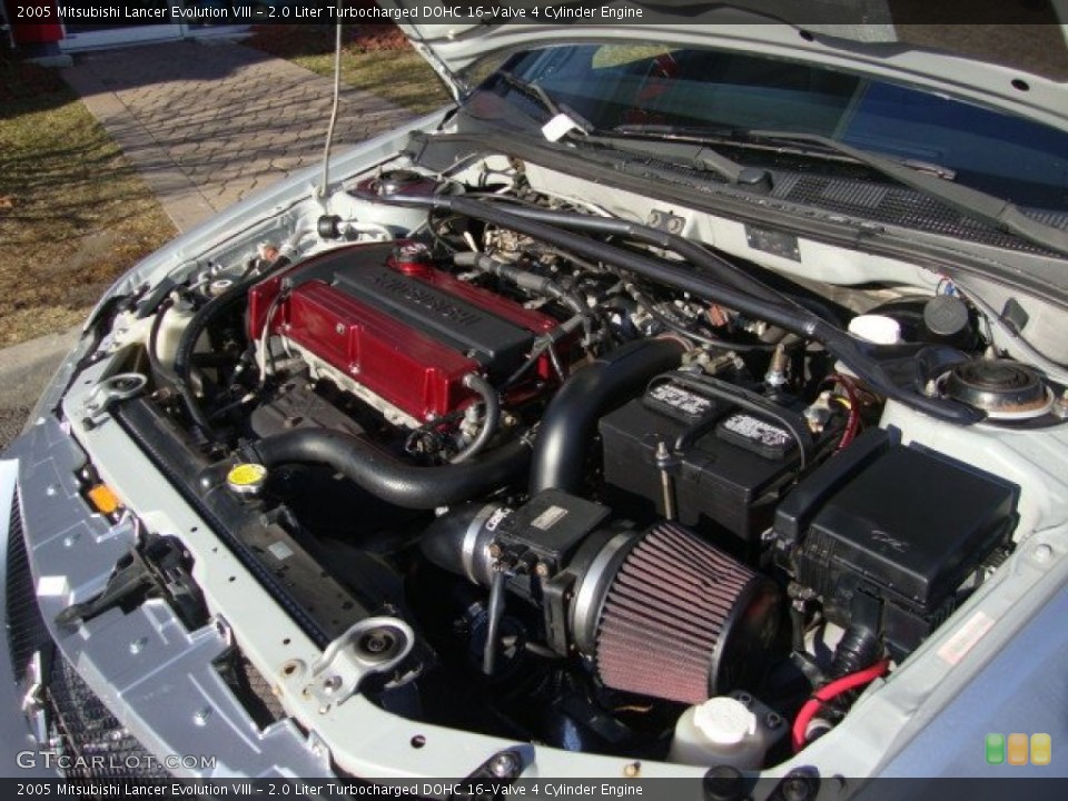 2.0 Liter Turbocharged DOHC 16-Valve 4 Cylinder 2005 Mitsubishi Lancer Evolution Engine