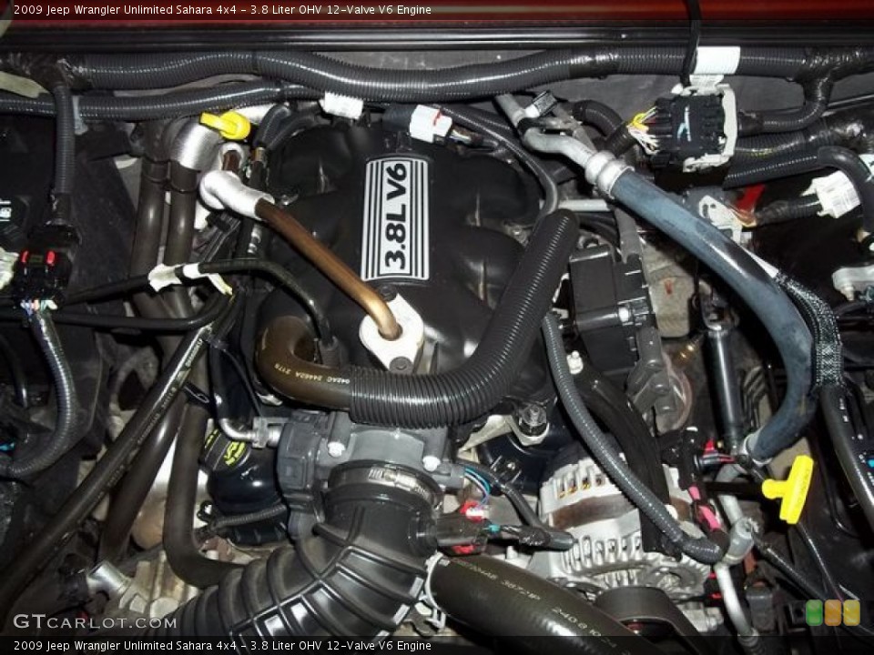 3.8 Liter OHV 12-Valve V6 Engine for the 2009 Jeep Wrangler Unlimited #60129641