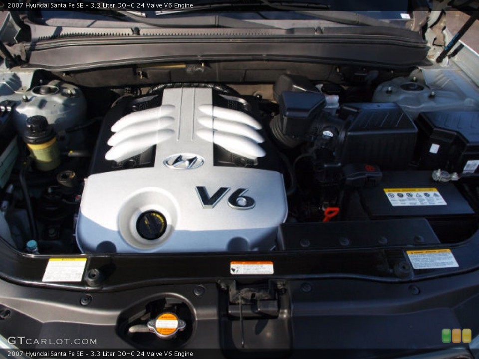 3.3 Liter DOHC 24 Valve V6 Engine for the 2007 Hyundai Santa Fe #60135102