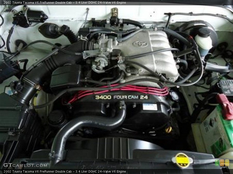 3.4 Liter DOHC 24-Valve V6 2002 Toyota Tacoma Engine