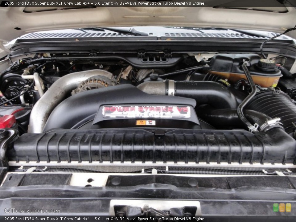 6.0 Liter OHV 32-Valve Power Stroke Turbo Diesel V8 Engine for the 2005 Ford F350 Super Duty #60148323
