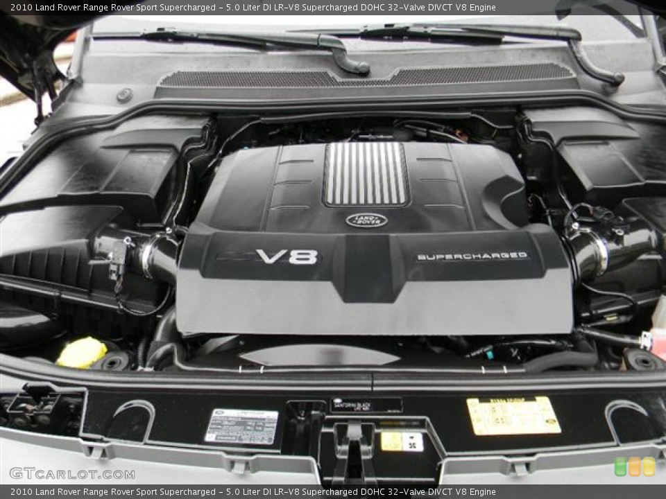5.0 Liter DI LR-V8 Supercharged DOHC 32-Valve DIVCT V8 Engine for the 2010 Land Rover Range Rover Sport #60154383