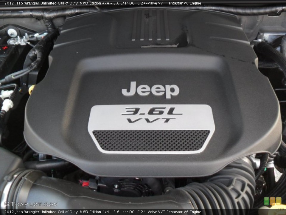 3.6 Liter DOHC 24-Valve VVT Pentastar V6 Engine for the 2012 Jeep Wrangler Unlimited #60158314